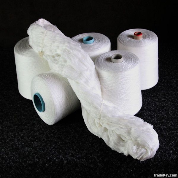 100% vigrin polyester spun yarn paper tube or plastic cone or in hanks