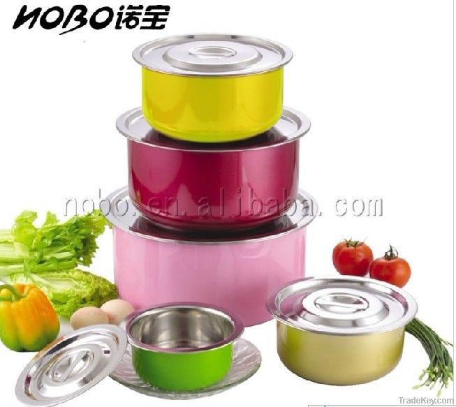 colored stainless steel mixing bowls