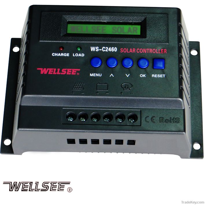 WELLSEE WS-C2460 60A 12/24V PWM Charge Controller