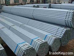 Galvanized round steel pipes