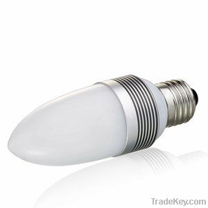 High Quality E27 3W LED Candle Bulb CE&RoHS Certificate