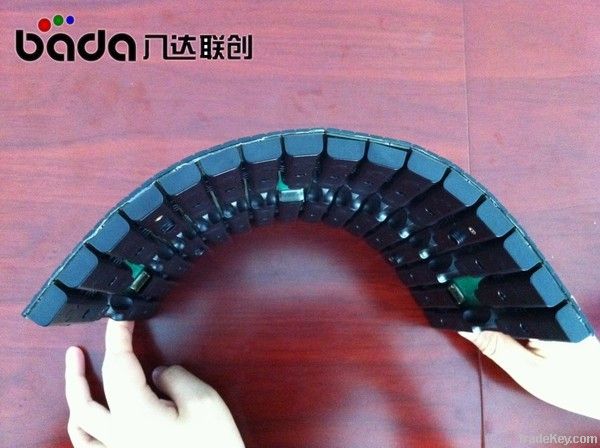 Light weight P10 magnetic flexible LED display