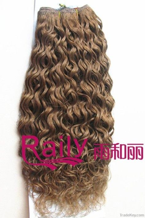 Charming 100% human water wave hair extension hair weaving