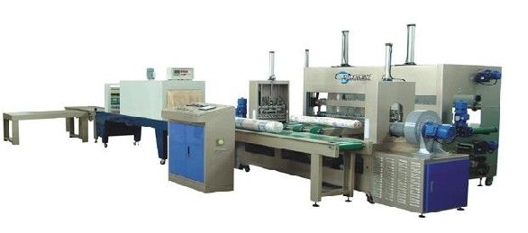 AUTOMATIC FABRIC ROLL SHRINK PACKING MACHINE