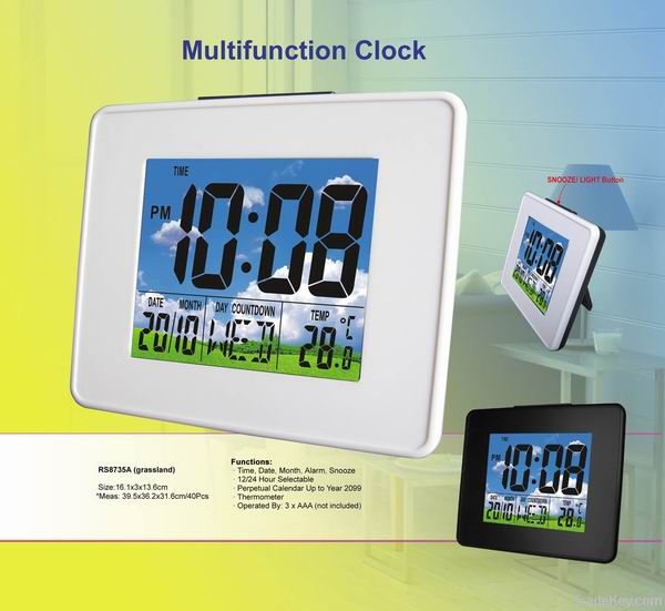 Multifunctional clock