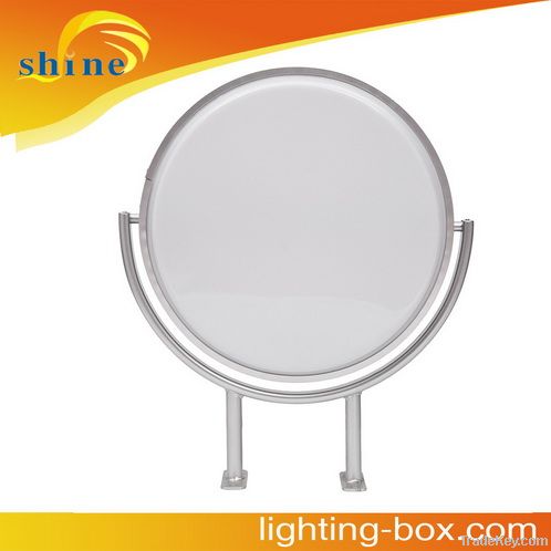 Double Side Round Rotating Light Box