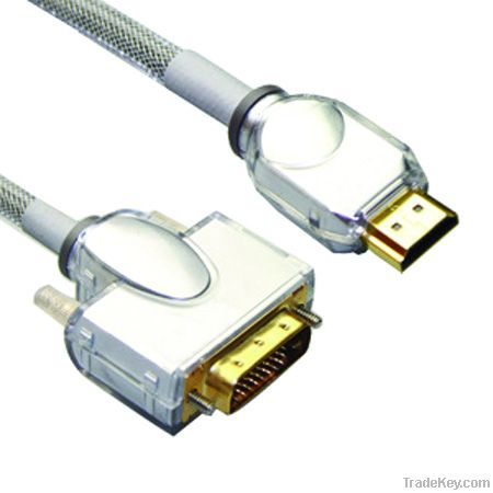 DVI Male to HDMI Male metal body