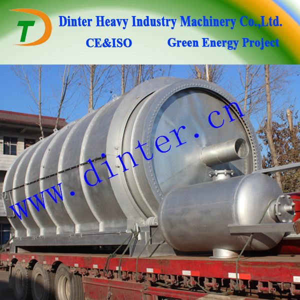 Latest design DTA waste tyre pyrolysis fuel oil equipment  with CE