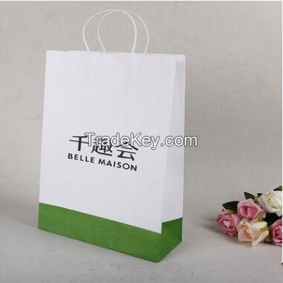 customized logo printing paper advertising bags