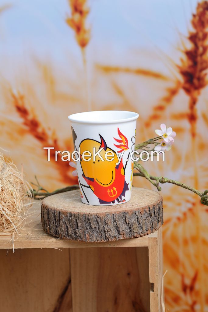 Bean world Girls and boys ceramic mugs with high quality 