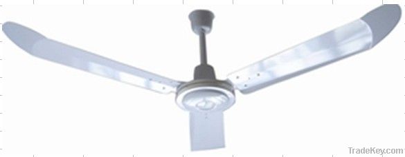 56"ceiling mounted fans with curved matels blades