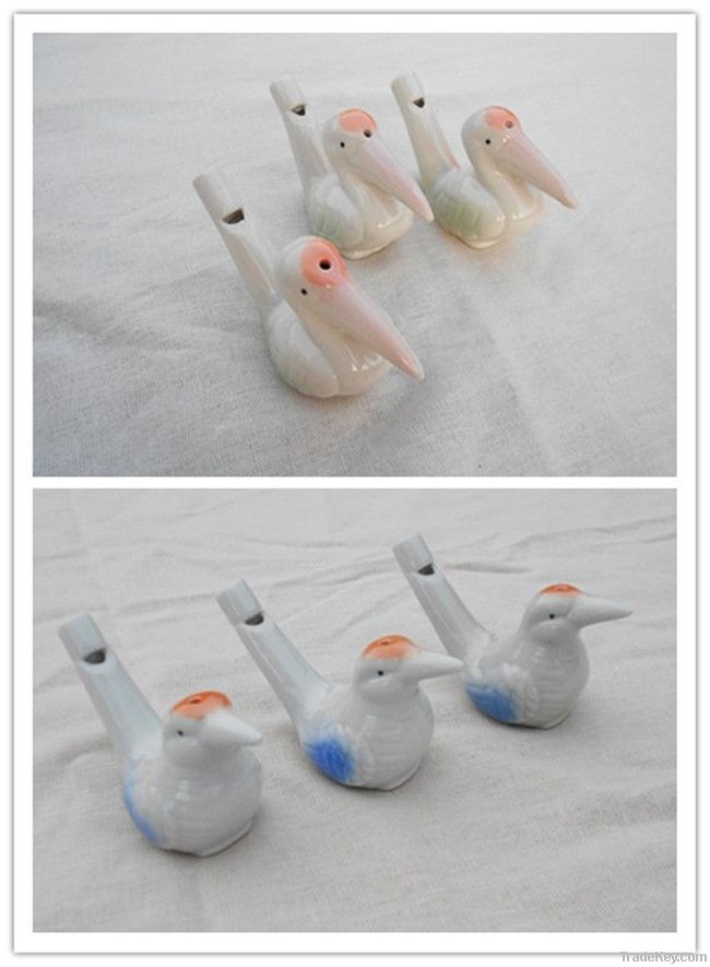 clay bird, ceramic bird whistle water bpeacock ird whistle