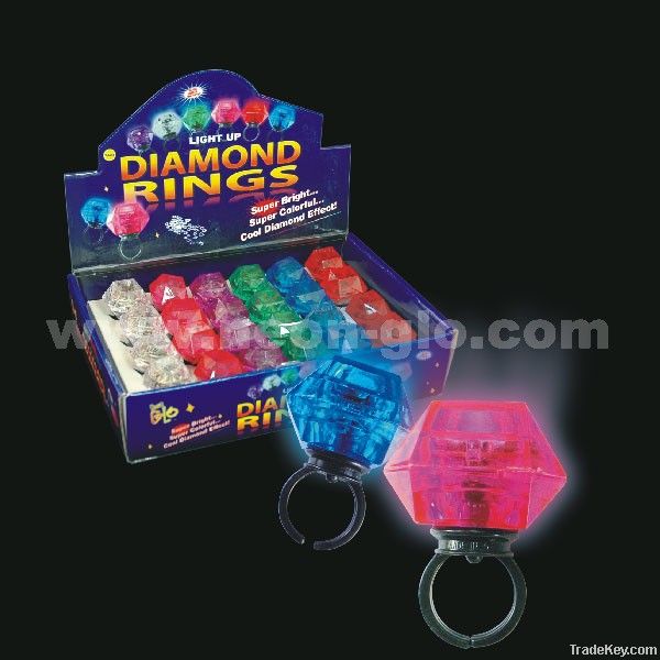 LED flashing diamond ring