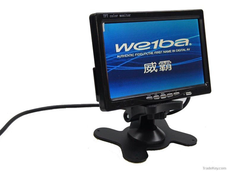 7'' stand alone monitor touch button with mp5 supported