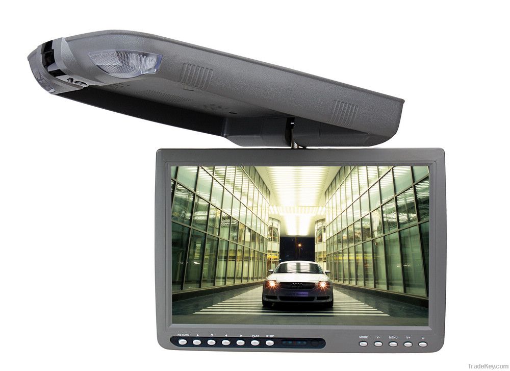 12.1'' overhead dvd player built-in USB port/SD slot, IR/FM