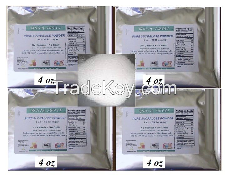 Sucralose Pure Powder 4 oz x 4 bags ( (113.4 gram/bag)