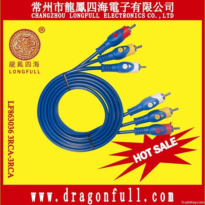 3RCA to 3RCA fish eye cables