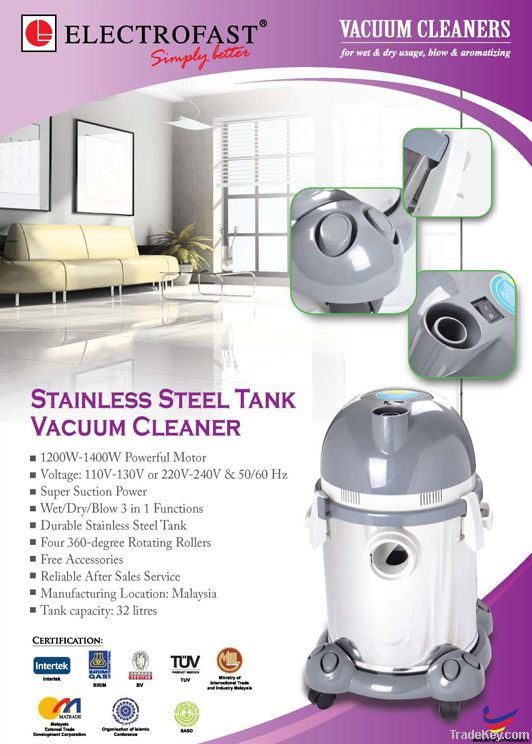 Stainless Steel Tank Vacuum Cleaner