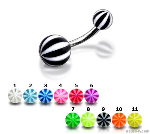 UV Acrylic Belly Rings / Piercing Jewelry