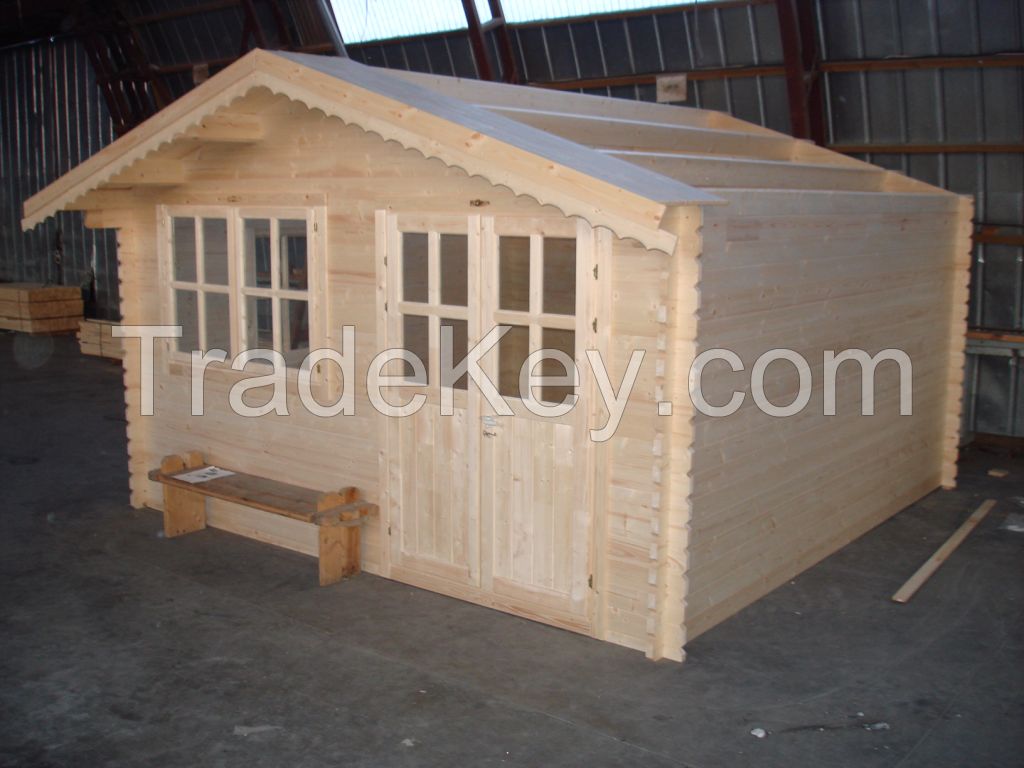 Summer Garden House Office Wooden Log Cabin Production