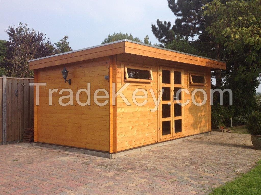 Summer Garden House Office Wooden Log Cabin Production