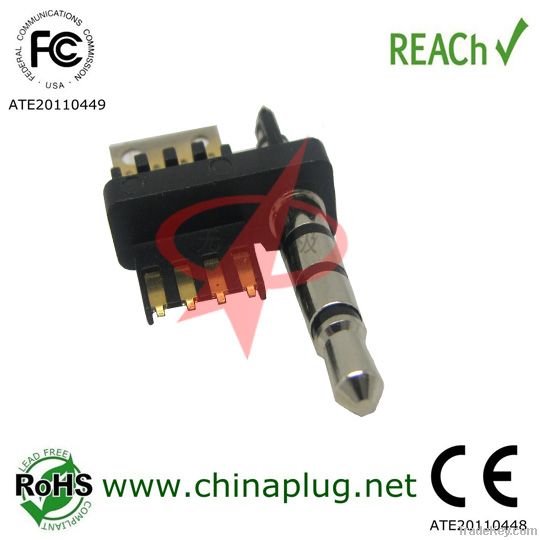 3.5 4 polar+8pin psp plug connector