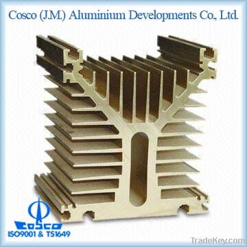 Aluminium heatsink with anodizing and CNC machining