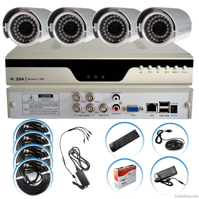 4CH H.264 DVR KITs