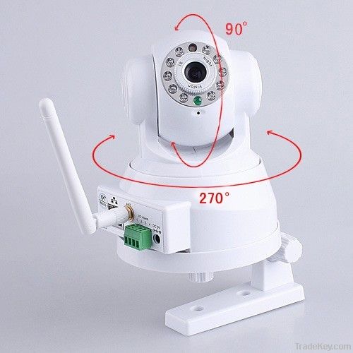 Wireless/Wired Pan & Tilt IP/Network Camera with IR-Cut Filter