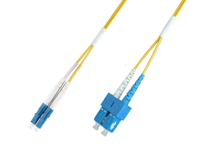 LC to SC Singlemode Duplex Fiber Patch Cord