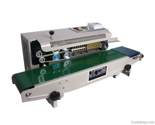 Plastic Film Sealing machine+Vertical Sealing+date printing+seal belt