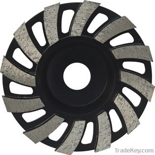 Turbo segment cup wheel