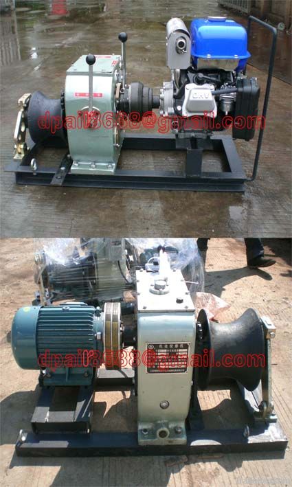 Cable bollard winch&cable pulling machine