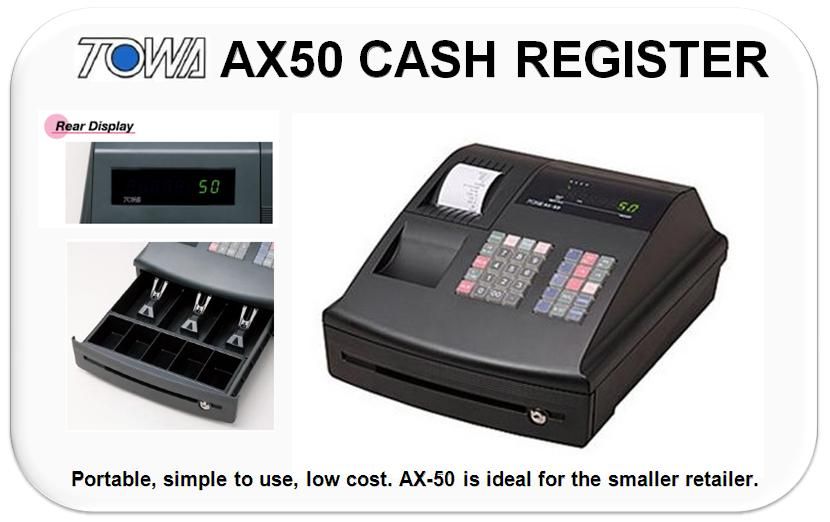 Single Roll/Printer Electronic Cash Register Machine Malaysia-TOWA