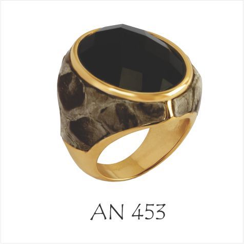 Brazilian Fashion Ring with natural stone
