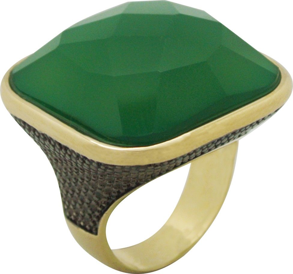 Gold Plated Ring with natural stone