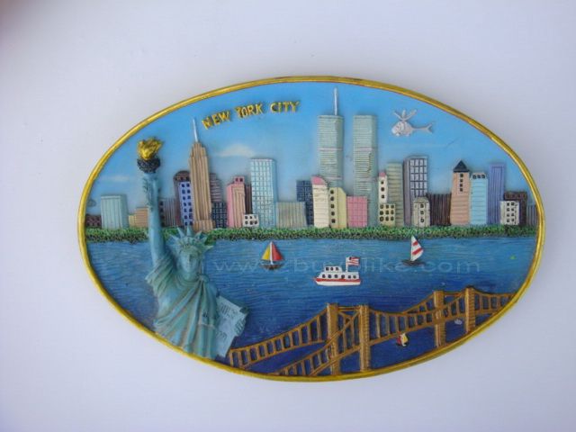 Resin souvenir 3d fridge magnet