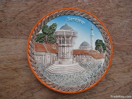 Ceramic Souvenir Ashtray/cup/plaque