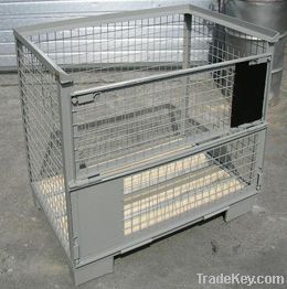 Economic stackable wire mesh storage container