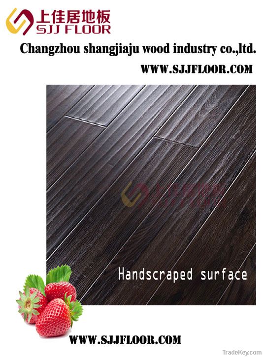 8mm/12mmLaminate flooring (sgs) handscraped