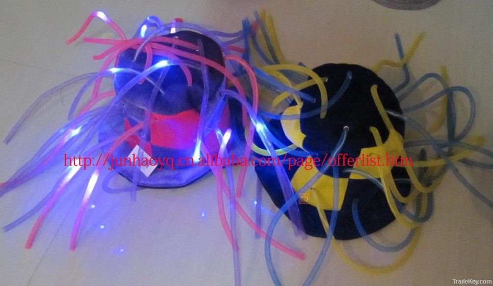 flahing hat, LED hat, christmas hat, flashing tentacle hat