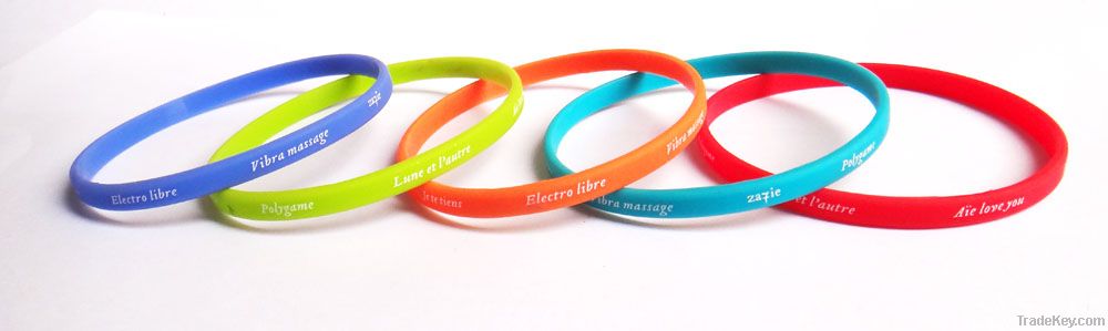 Adult size silicone bracelet