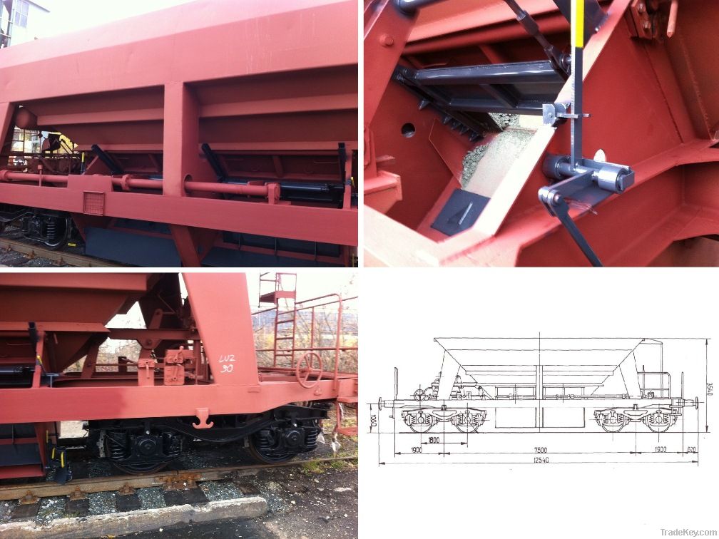 Four-Axis Self-Discharging Freight Wagon