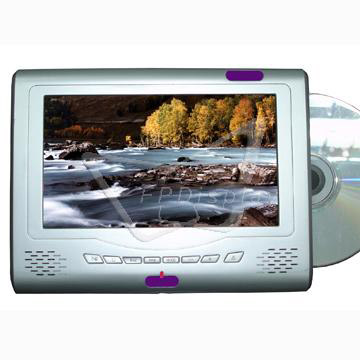 7 inch Portable color DVD and TFT-LCD Monitor