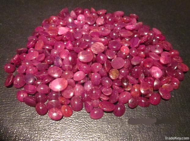 470 Carat lot- Red Ruby Cabochons