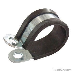 fixing / fixed clamp with rubber line