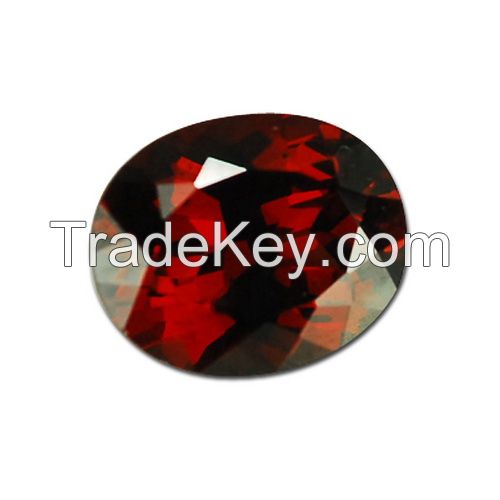 Natural Gemstone Garnet cutting