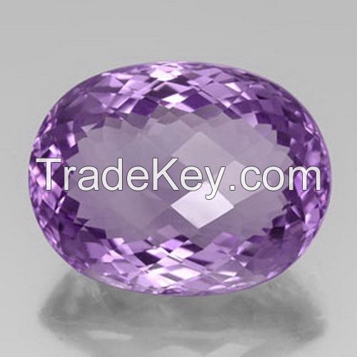 The various size and shape amethyst gemstones