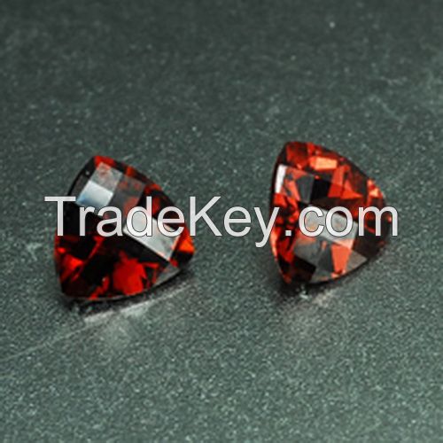 Natural Gemstone Garnet cutting