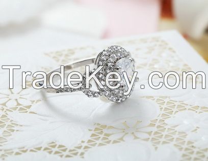 S925 Seal Ring spinel ring set jewelry